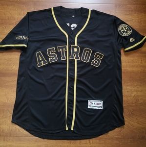 Houston Astros #2 Alex Bregman Black Golden Stitch